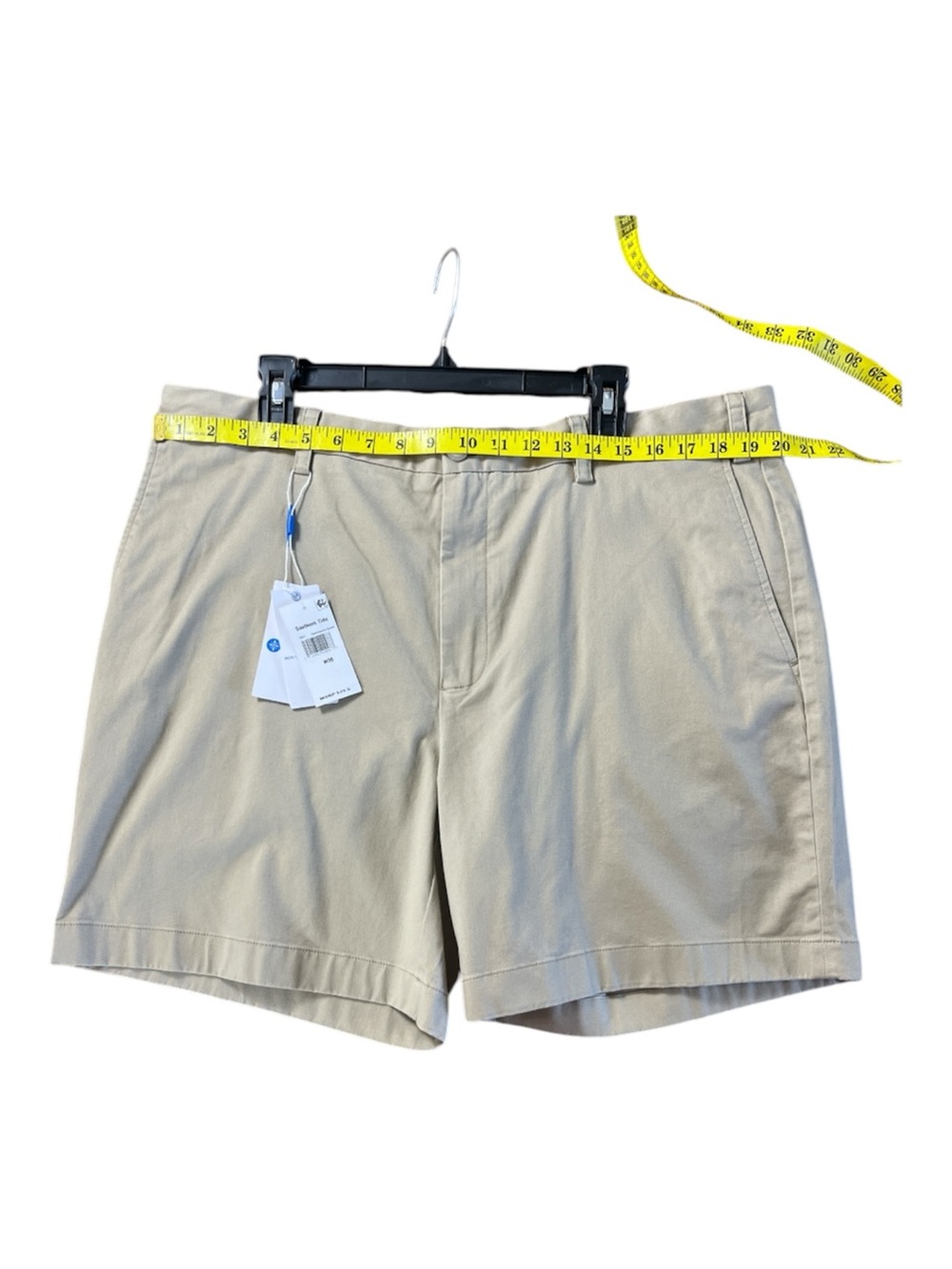 NWT Southern Tide Sandstone Khaki Classic Chino Shorts Men's Size W38 $79.50